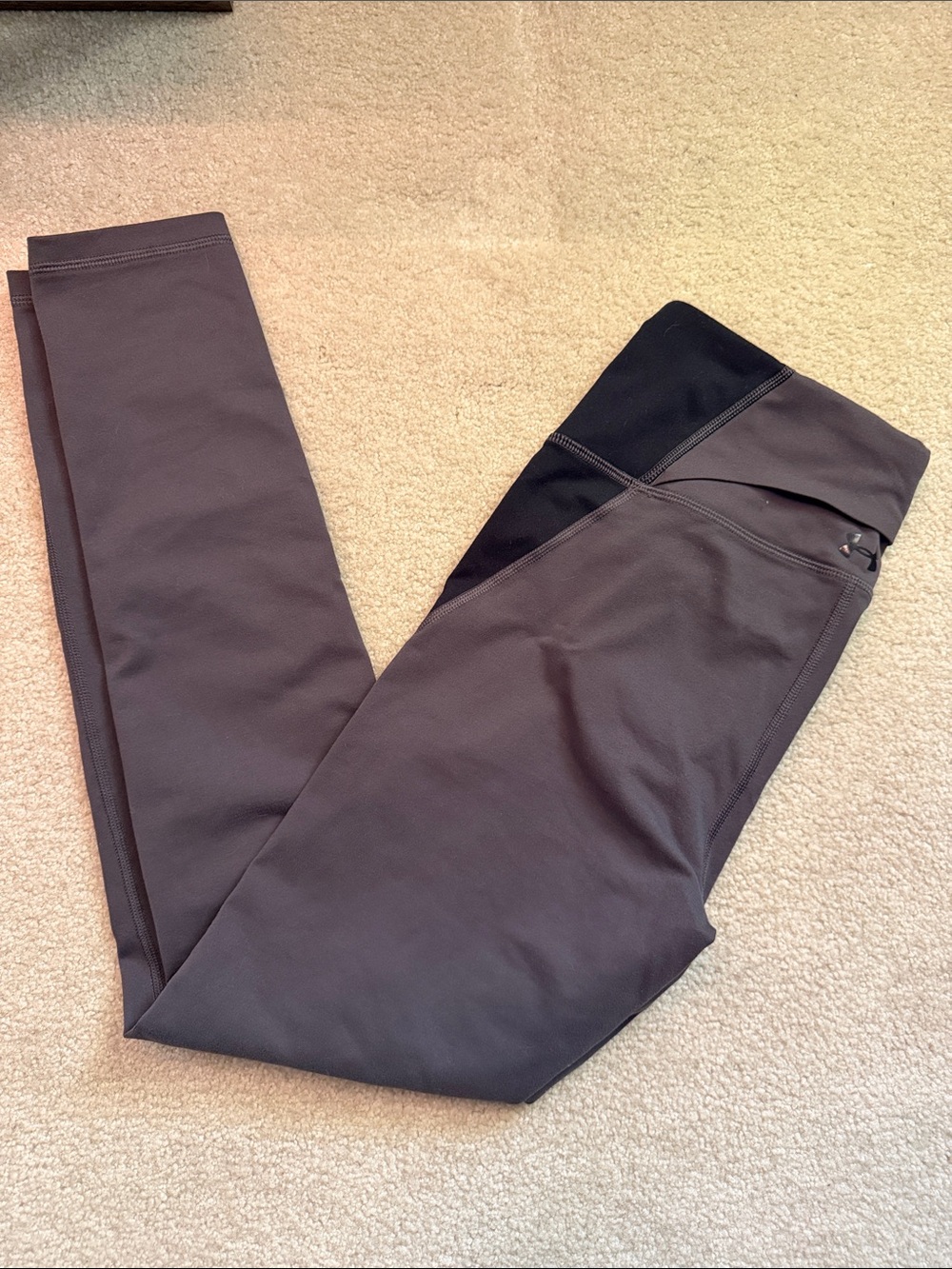 Under Armour Charcoal and Black Workout Leggings